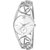 HRV women silver chain metal watch