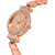 HRV women rose gold metal watch