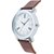 HRV men brown leather watch