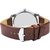 HRV men brown leather watch