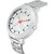 HRV men silver white metal watch