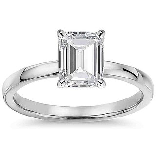 Original White Sapphire 7.25 ratti Natural Stone Silver Plated Ring For Astrological Purpose By CEYLONMINE