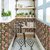 Jaamso Royals Brick ,Flowers with green leaf- Stone Peel and Stick Wallpaper - Self Adhesive Wallpaper - Easily Removable Wallpaper - Use as Wall Paper, Contact Paper, or Shelf Paper(45 X 100 CM)