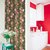 Jaamso Royals Brick ,Flowers with green leaf- Stone Peel and Stick Wallpaper - Self Adhesive Wallpaper - Easily Removable Wallpaper - Use as Wall Paper, Contact Paper, or Shelf Paper(45 X 100 CM)