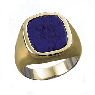Natural Stone Lapis Lazuli Ring Original & Effective Stone Lapis Lazuli Gold Plated Ring By CEYLONMINE