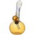 Glass Bong with Round Beaker Bottom Glass Water Pipe Snake Themed Bend Neck - Yellow