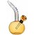 Glass Bong with Round Beaker Bottom Glass Water Pipe Snake Themed Bend Neck - Yellow