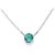Precious Stone Emerald Silver Plated Pendant 5.25 Ratti Panna  Pendant By CEYLONMINE