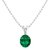 Emerald 7.25 Ratti Pendant Certified Panna Silver Plated  Pendant For Unisex BY CEYLONMINE