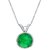 Original Stone Emerald 5.25 RAtti Stone Silver Plated Pendant By CEYLONMINE