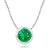 Precious Stone Emerald Silver Plated Pendant 5.25 Ratti Panna  Pendant By CEYLONMINE