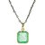 Emerald 7.25 Ratti Pendant Certified Panna Silver Plated  Pendant For Unisex BY CEYLONMINE