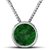 Unheated  Untreated stone Emerald 5.25 Ratti Precious Stone Pendant Silver Plated By CEYLONMINE