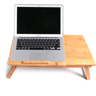 Homepro Wood Foldable Laptop Table - Brown