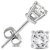 Natural Diamond Silver Plated Earring For Girls  Women By CEYLONMINE