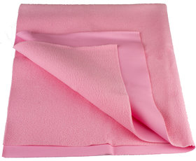 Florite Reusable Mat/Mattress Protector/Absorbent and Water Proof Sheets (100cm X 70cm, Medium) - Baby Pink.