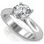Original Stone Diamond Silver Plated Ring  Natural Stone (American Diamond) Ring By CEYLONMINE