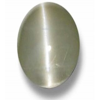 6.25 Ratti Original Cat's Eye  Gemstone Lab Certified Stone Lehsuniya For Unisex By CEYLONMINE