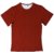 ZOOKS Unisex Cotton Deep Crimson Red and Textured Off-White Dual Tone Half Sleeve T-Shirt