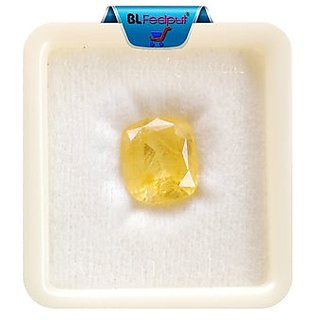 CEYLONMINE 9 .25 RATTI YELLOW SAPPHIRE Pukhraj stone lab Certified  Original Stone