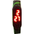 FARP Digital led watch band type green colour military design fancy mens watch womens watch boys watch girls watch