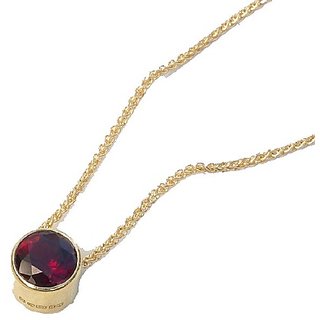 Lab Certified Original garnet pendant unheated gomed stone gold Plated Pendant For Astrological Purpose By ceylonmine