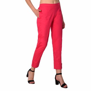 Women's Straight Fit Cotton Palazzo Pant(rani)