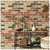 Jaamso Royals Brick Stone Peel and Stick  Wallpaper, Wall Poster, Wall Sticker, PVC Self Adhesive for Bedrooms, Living Room, Hall, Play Room, Garden Home Decoration Stickers (100  45 CM)