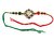 Lucky Jewellery Designer Fancy Traditional Rakhi Combo Set Gold Plated Red Thread Ek Onkar Sardarji Rakhee For Bro/Brother/Bhaiya/Bhabhi (Pack of 2) Rakshabandhan Ik Onkar Sikh Bracelet Religious Rakshasutra For Boys & Men (141-R1-001-2)
