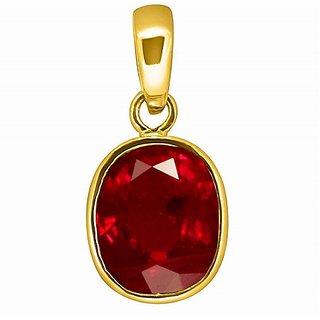 Natural Ruby Pendnat Original And Unheated Precious Stone Manik 6.25 Ratti Pendant By CEYLONMINE