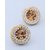 Voylla Shimmering CZ Studded Round Earrings