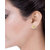 Voylla Shimmering CZ Studded Round Earrings