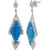 Voylla 925 Sterling Silver Danglers with Sky Blue Stone.