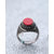 Dare by Voylla Red Stone Studded Oxidized Milestone Ring