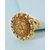 Voylla Cocktail Ring In Yellow Gold Finish For Women