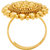 Voylla Cocktail Ring In Yellow Gold Finish For Women