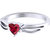 Voylla Solitaire Engagement Ring in Heart Motif