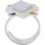 Voylla Adjustable Mirror Embellished Gorgeous Finger Ring