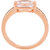 Voylla Emerald Cut Gem Adorned Ring