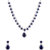 Voylla Blue Gems Adorned Necklace Set