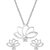 Voylla Beautiful Pendant Set In Sparkling Silver & Diamond