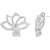Voylla Beautiful Pendant Set In Sparkling Silver & Diamond