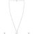 Voylla Beautiful Pendant Set In Sparkling Silver & Diamond