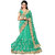 Tiana Creation Green Embroidered Net Saree With Blouse