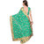 Tiana Creation Green Embroidered Net Saree With Blouse