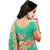 Tiana Creation Green Embroidered Net Saree With Blouse
