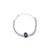 Blue Sapphire Stone Silver Plated Rakhi/Bracelet Orignal  Certified Stone Neelam Rakhi By CEYLONMINE