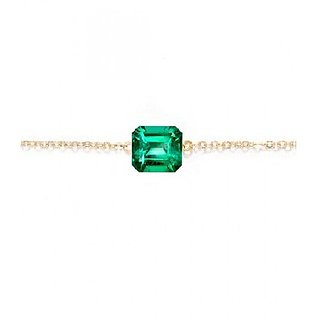 Natural Emerald Stone Rakhi/Bracelet Unheated  Untreated Stone Panna Rakhi By CEYLONMINE
