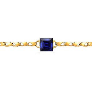 Natural Blue Sapphire Stone Rakhi/Bracelet Original  Unheated Stone Neelam Rakhi (Bracelet) By CEYLONMINE