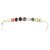 Natural Stone Navaratna Silver Plated Bracelet/Rakhi Unheated  Untreated Stone Navarantan Bracelet By CEYLONMINE